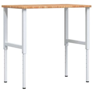 vidaXL Radni stol svjetlosmeđi 100x60x(71,5-98) cm drveni pravokutni