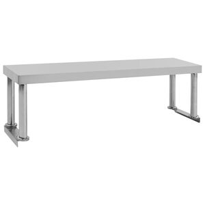 vidaXL Polica za radni stol 120 x 30 x 35 cm od nehrđajućeg čelika