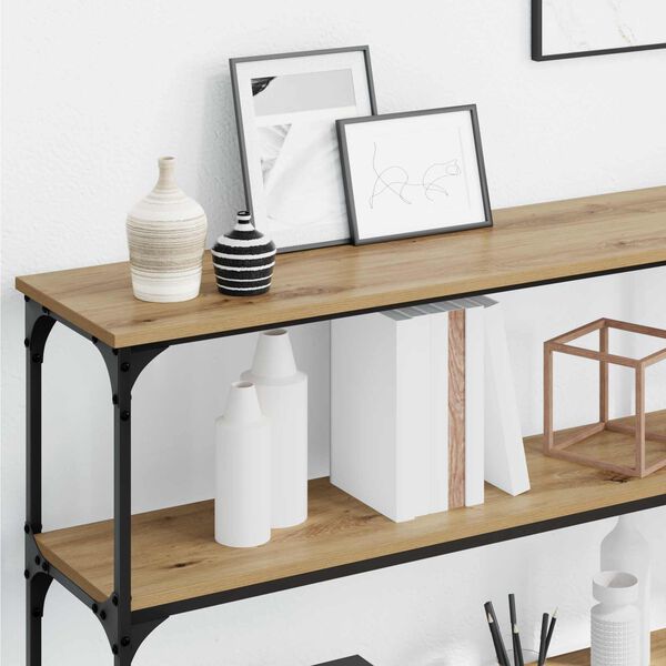 vidaXL Konzolna stolica hrast artisan 200 x 29 x 75 cm