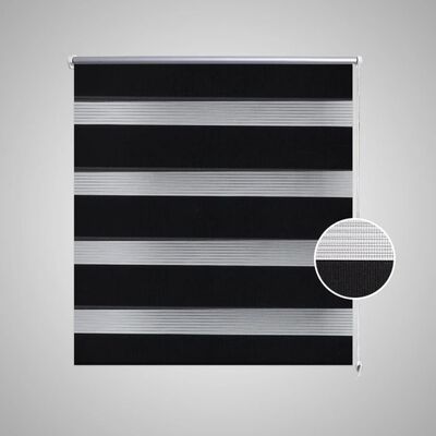 Rolo crne zavjese sa zebrastim linijama 80 x 150 cm
