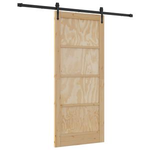 vidaXL Klizna vrata ORKDAL 86 x 198,5 cm Masivna borovina