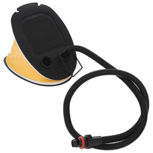 vidaXL Nožna crpka 26 x 18 cm PP i PE sivo-žuta