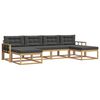 vidaXL Set vanjskih sofa 6 kom. Bijela i antracit