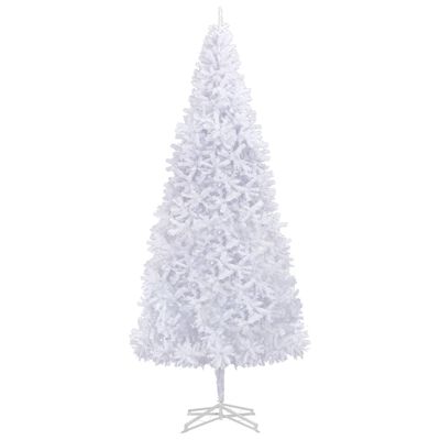 vidaXL Umjetno osvijetljeno božićno drvce 500 cm bijelo