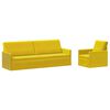 vidaXL Set sofe 2 pcs Žuta Bar&scaron;un