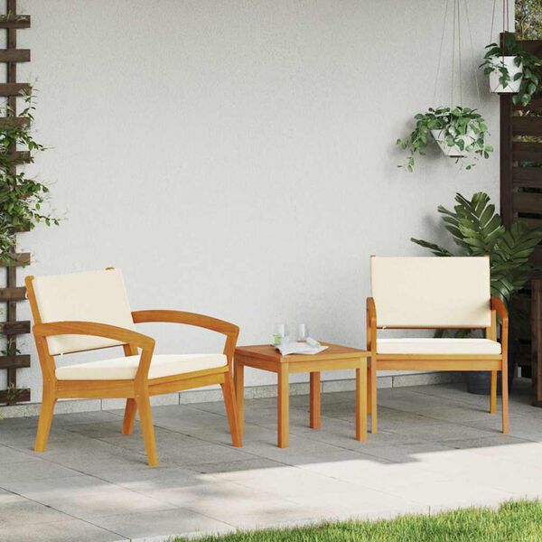 vidaXL Bistro set 3 pcs Smeđa 59,5 x 70,5 x 72,5 cm Poliester