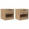 vidaXL Ormarić za krevet 2 pcs Umjetnički hrast 40 x 39 x 40cm