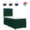 vidaXL Box spring krevet s madracem tamnozeleni 90x200 cm bar&scaron;unasti