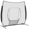 vidaXL Mreža za vježbanje baseballa Crna 250 x 106 x 209 cm Poliester