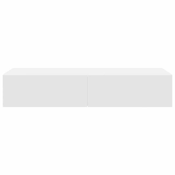 vidaXL Zidna polica s ladicama bijela 100x36x19 cm izrađeno drvo