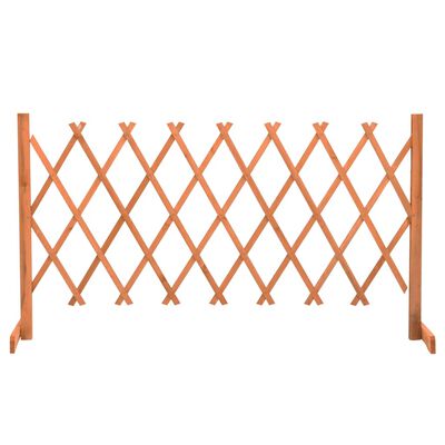 vidaXL Vrtna rešetkasta ograda narančasta 150 x 80 cm masivna jelovina