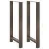 vidaXL Noge za barski stol Prirodni čelik 2 kom 60 x (110-111) cm Čelik