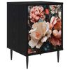 vidaXL Noćni ormar BORNE Crni hrast 36 x 33 x 51 cm Konstruirano drvo