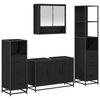 vidaXL Set namje&scaron;taja za kupaonicu 4 kom. Crni hrast 90 x 33 x 60 cm