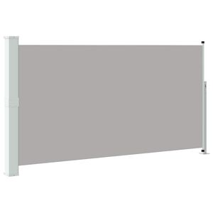 vidaXL Uvlačiva bočna tenda za terasu 160 x 300 cm siva