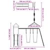 vidaXL Vanjski set za igru od masivnog drva duglazije
