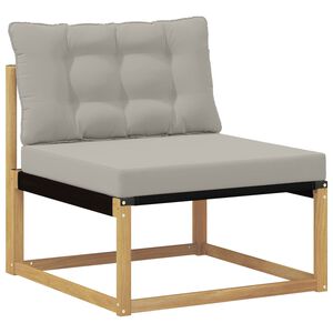 vidaXL Srednja sofa za van s jastukom Bijela 79 x 83 x 73 cm čelik