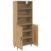 vidaXL Highboard Umjetnički hrast 69,5 x 34 x 180 cm