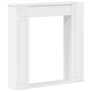 vidaXL Okvir za kamin Bijela visokog sjaja 100 x 20 x 100 cm
