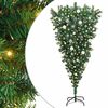 vidaXL Obrnuti umjetni božićni bor s setom kuglica Zelena 180 cm PVC