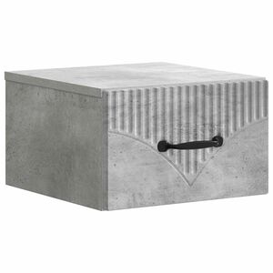 vidaXL Noćni ormarić za montažu na zid Betonska siva 34,5 x 33 x 20 cm