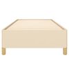 vidaXL Okvir za krevet bez madraca krem 100 x 200 cm od tkanine