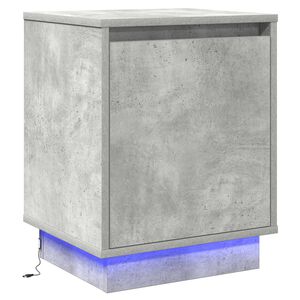 vidaXL Noćni ormar Betonski sivi 39 x 34,5 x 50 cm Konstruirano drvo