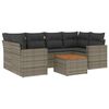 vidaXL 7-dijelni set vrtnih sofa sivi od poliratana