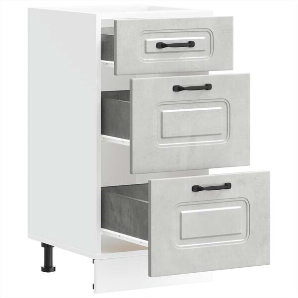 vidaXL Donji kuhinjski ormarić Kalmar boja betona konstruirano drvo