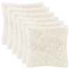 vidaXL Presvlaka za jastuk 6 pcs HEERLEN Bijela 40 x 40 cm PV flis