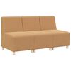 vidaXL Modularna sofa bez naslona 3 kom. Bež Tkanina slična vuni
