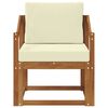 vidaXL Vanjski kauč Čvrsto drvo akacije i poliester Prirodna