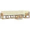 vidaXL Set vanjskih sofa 7 kom. Bijela i krem