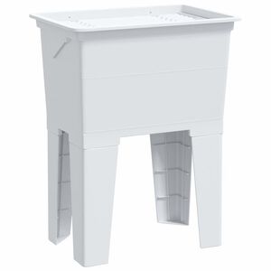 vidaXL Kadica za rublje bijela 59 x 41 x 75 cm od smole