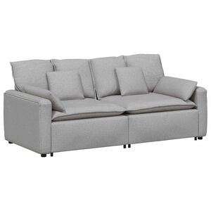 vidaXL Modularna sofa s jastucima, sive boje