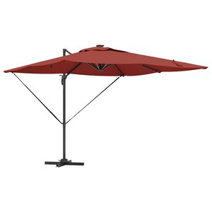 vidaXL Suncobran Terakota 286 x 284 x 270 cm Aluminij i poliester