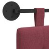 vidaXL Držeće uzglavlje Zidne Vinska crvena 130 x 55 x 5 cm tkanina