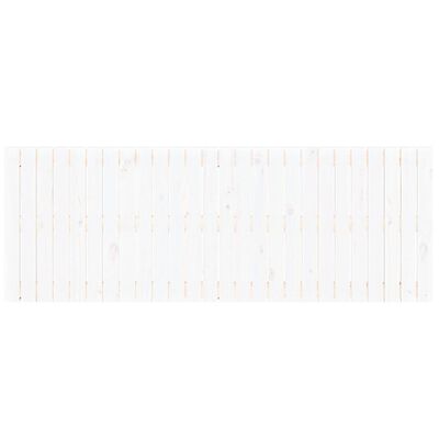 vidaXL Zidno uzglavlje bijelo 166x3x60 cm od masivne borovine