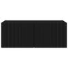 vidaXL TV zidni ormar Zidne Crna 78,5 x 31 x 29,5 cm Konstruirano drvo
