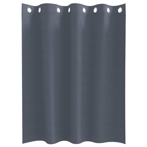 vidaXL Zavjese za blackout s prstenovima 2 pcs Antracit 140 x 140 cm