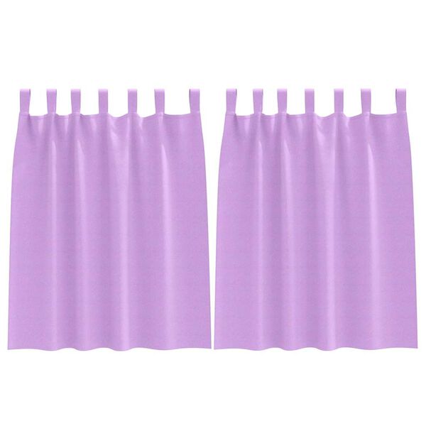 vidaXL Zavjese za blackout s prstenovima 2 pcs Ljubičasta 140 x 140 cm