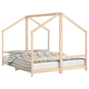 vidaXL Okvir za dječji krevet 2 x (80 x 200) cm od masivne borovine