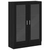 vidaXL Ormar za knjige crni hrast 82,5x30,5x115 cm konstruirano drvo