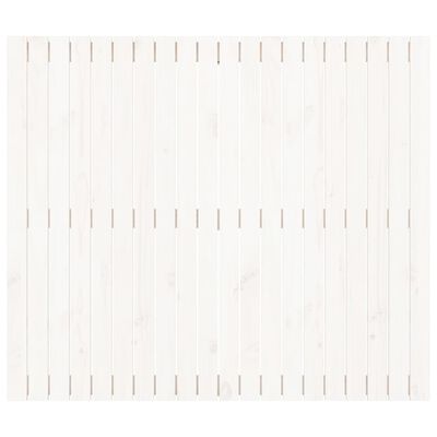 vidaXL Zidno uzglavlje bijelo 127,5x3x110 cm od masivne borovine