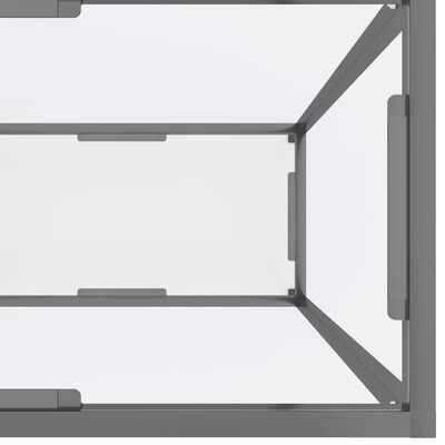 vidaXL Konzolni stol prozirni 160 x 35 x 75,5 cm od kaljenog stakla