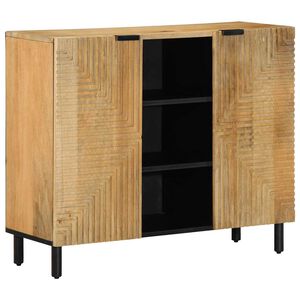vidaXL Komoda smeđa 90x33x75 cm Puno drvo Mango