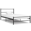 vidaXL Okvir za krevet crni metalni 90 x 200 cm