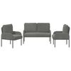 vidaXL Setovi sofa 3 pcs Tamno siva 115 x 56 x 80 cm &Scaron;perploča