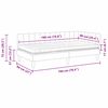 vidaXL Kutni krevetni okvir s madracem s madracem 2 pcs Siva Baršun