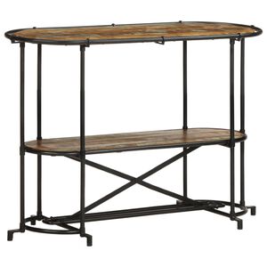 vidaXL Konzolni stol 110x42x76 cm od masivnog obnovljenog drva